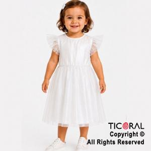 DISFRAZ PRINCESA LARGO CON MANGA BLANCO TALLE 0